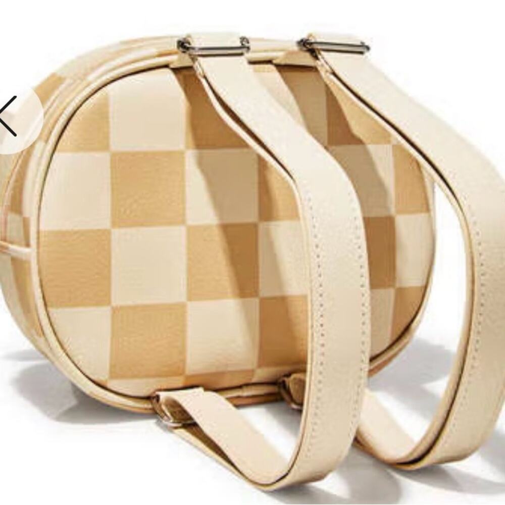 NWT Checkered Dog Mini Backpack - Picture 2 of 2